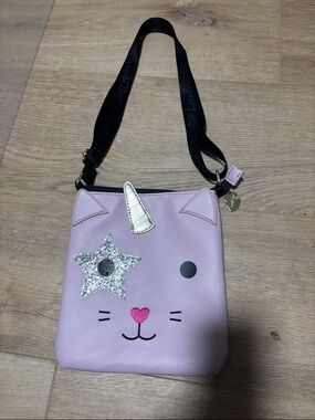 Kids Unicorn Cat Crossbody Bag - Pink